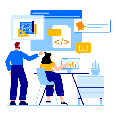 Web Development  Illustration