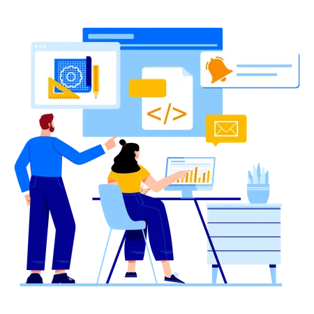 Web Development  Illustration