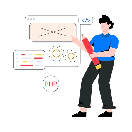 Web Development  Illustration