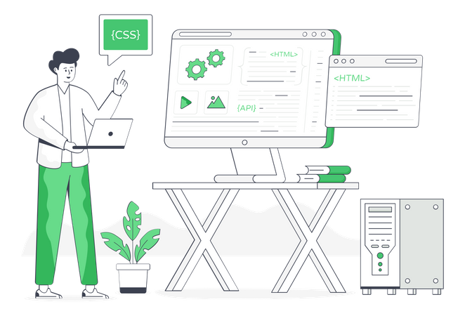 Web Development  Illustration