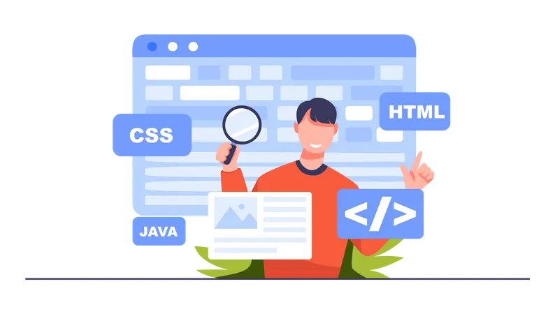 Web Development  Illustration