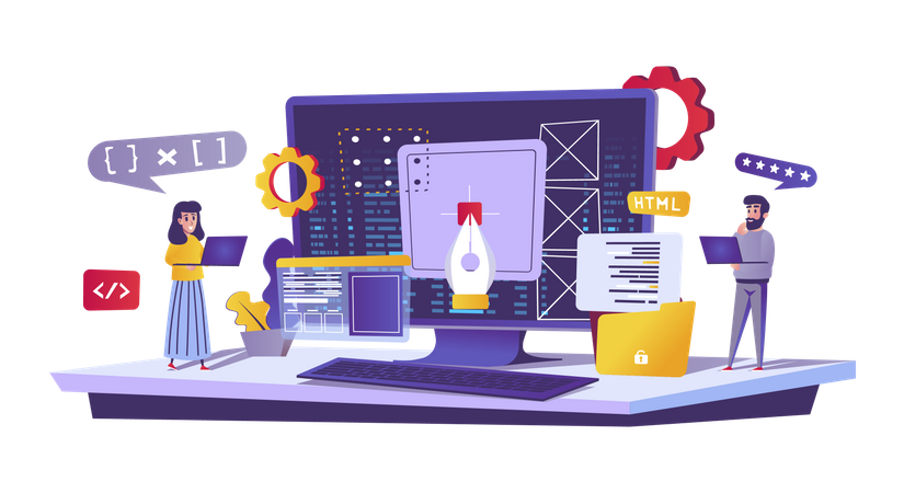 Web development  Illustration