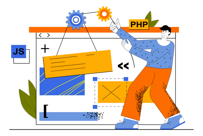 Web Development  Illustration