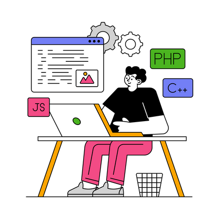 Web Development  Illustration