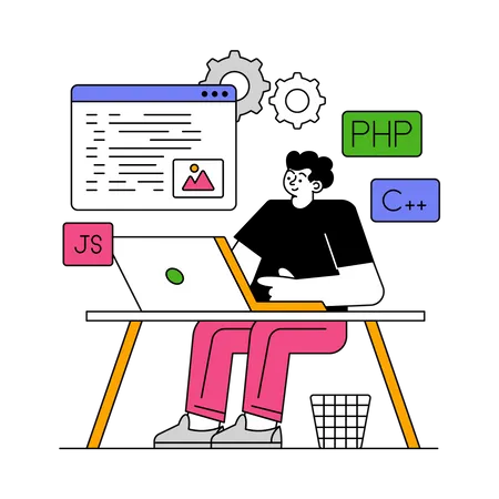 Web Development  Illustration