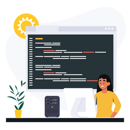 Web Development  Illustration