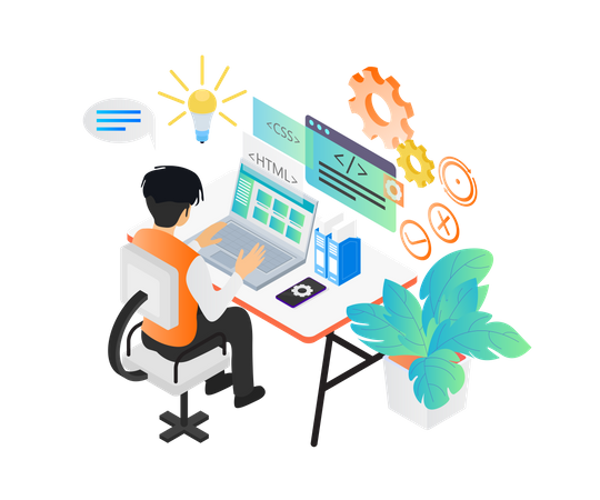 Web Development  Illustration