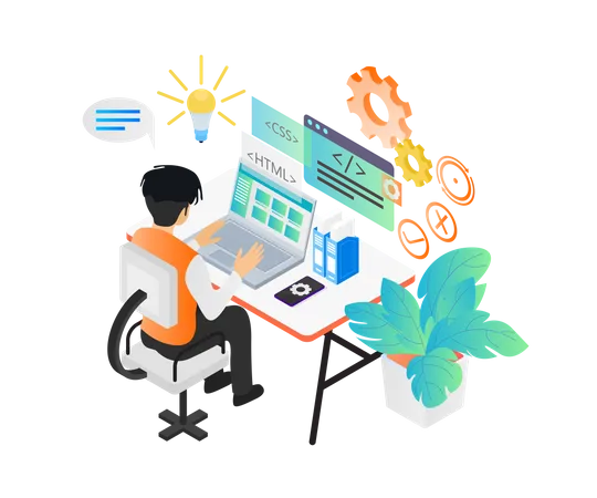 Web Development  Illustration