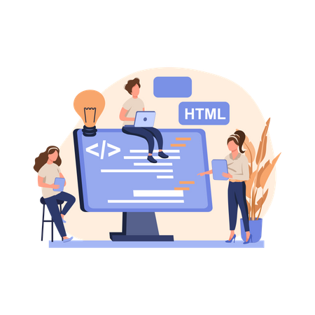 Web development  Illustration