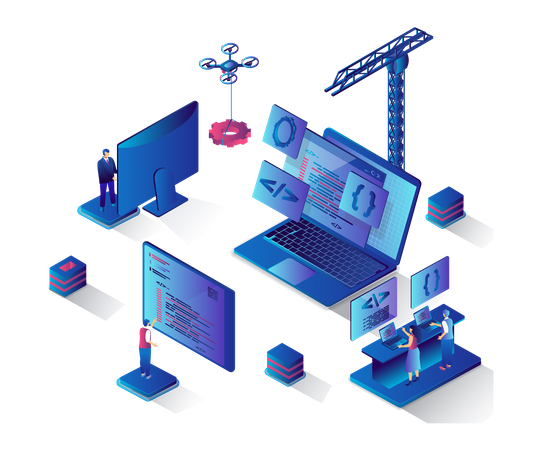 Web Development  Illustration