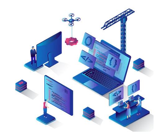 Web Development  Illustration