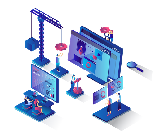 Web Development  Illustration