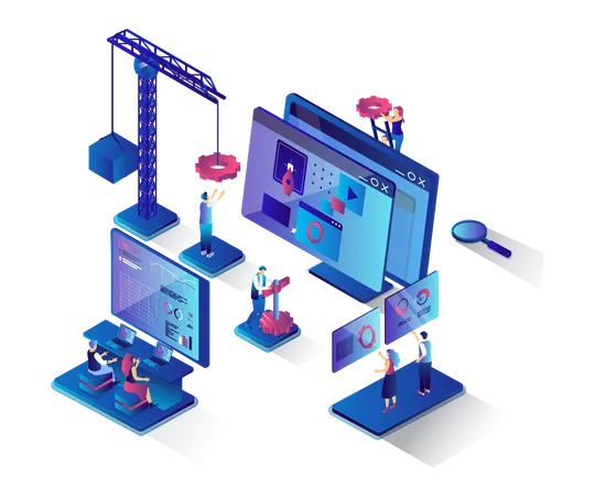 Web Development  Illustration