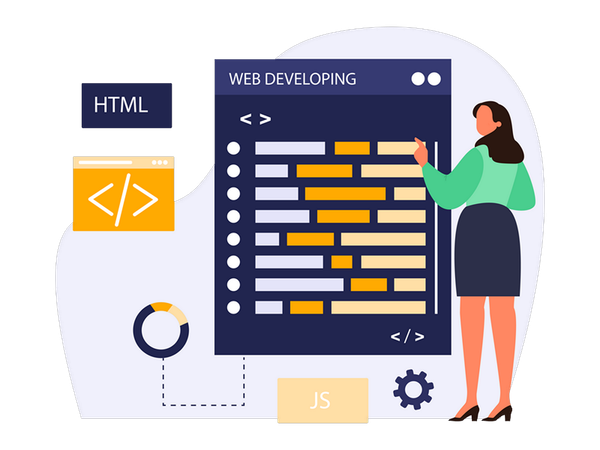 Web Development  Illustration