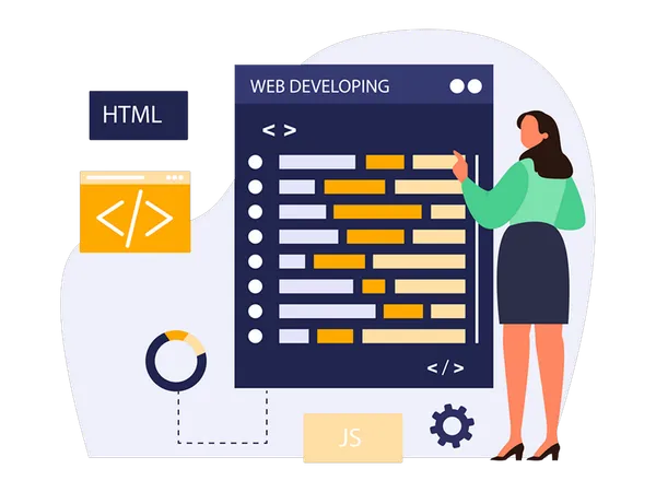 Web Development  Illustration