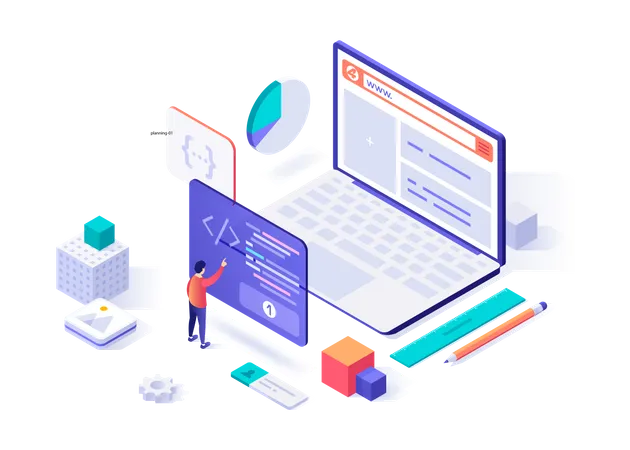 Web development  Illustration