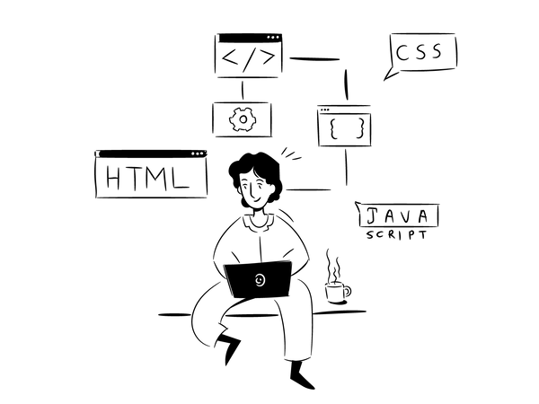 Web Development  Illustration