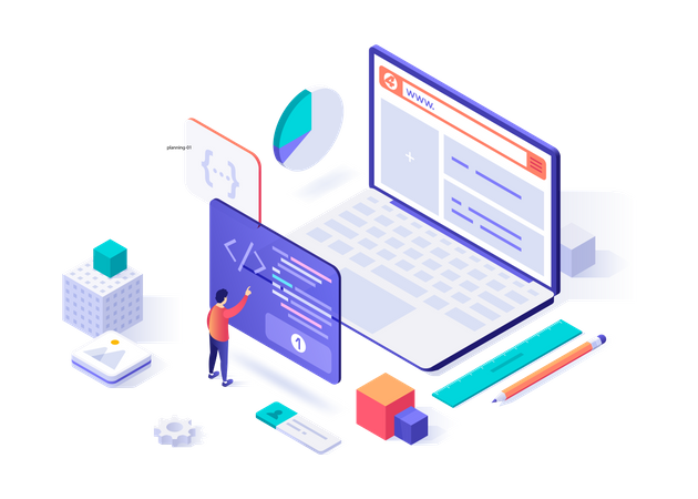 Web development  Illustration