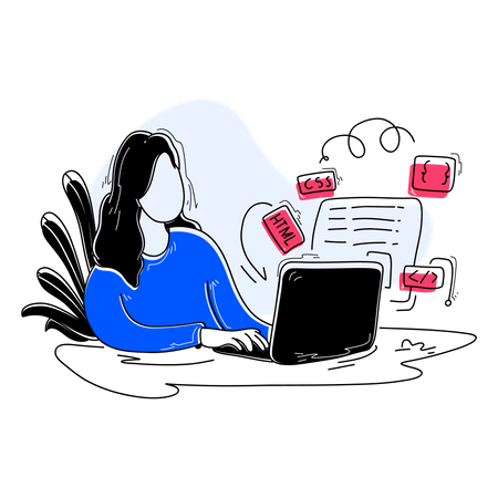 Web Development  Illustration