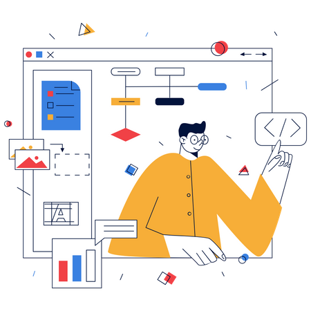 Web Development  Illustration