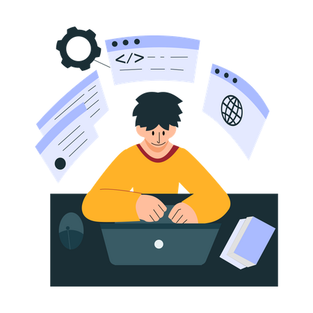 Web development  Illustration