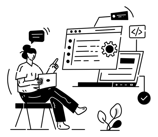 Web Development  Illustration