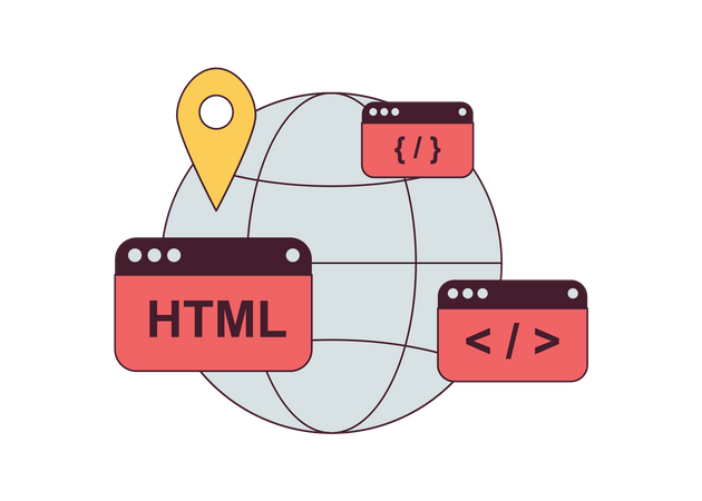 Web Development  Illustration