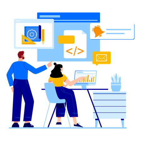 Web Development  Illustration