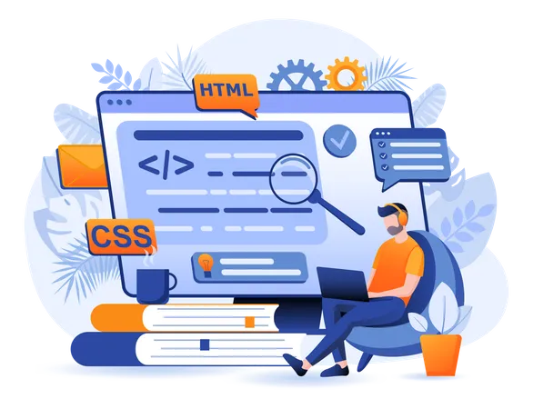 Web Development Programming Illustration