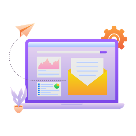 Web-E-Mail  Illustration