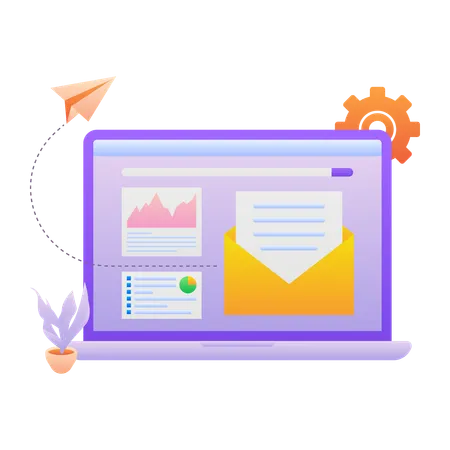 Web-E-Mail  Illustration