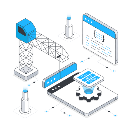 Web Entwicklung  Illustration