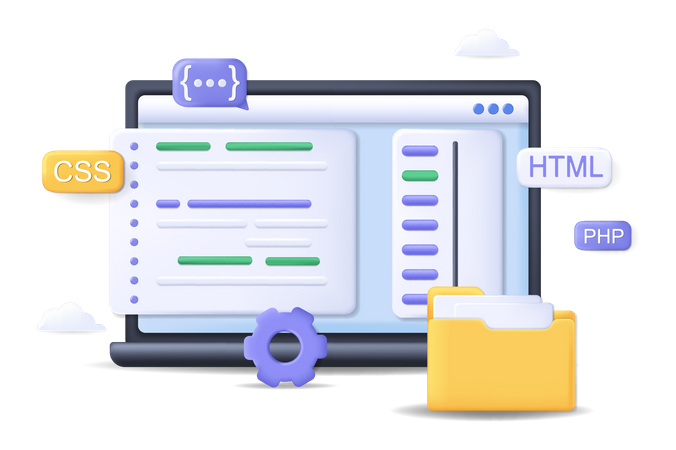 Web Entwicklung  Illustration