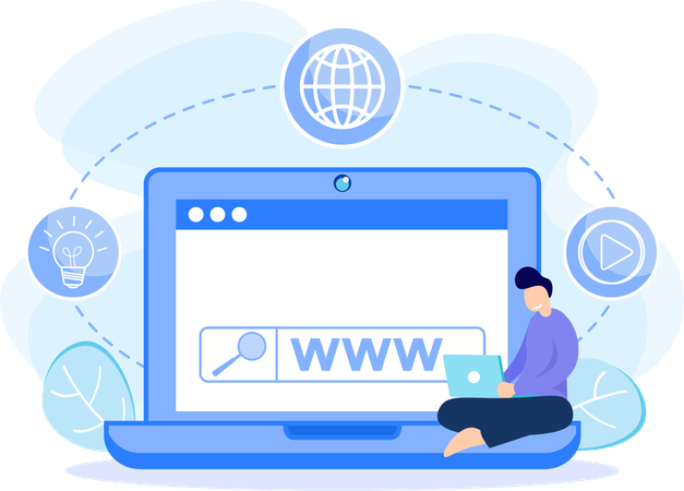 Web Environment  Illustration