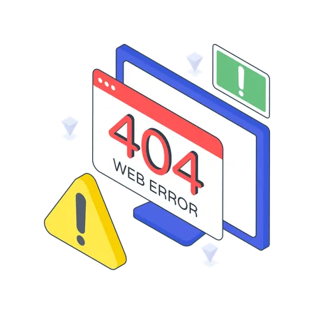 Web Error  Illustration