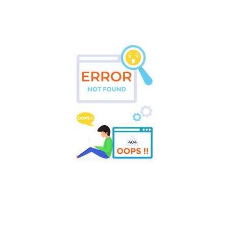 Web Error  Illustration