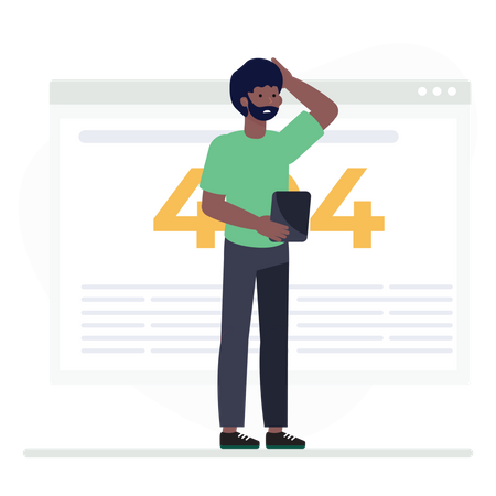 Web error  Illustration
