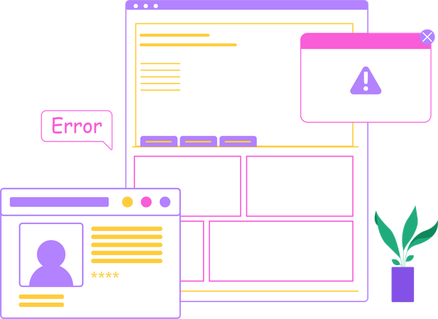 Web Error Report  Illustration