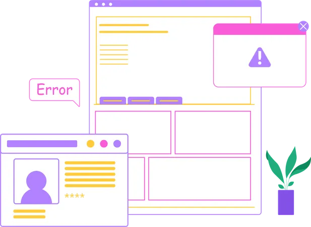 Web Error Report  Illustration