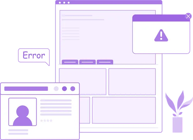 Web Error Report  Illustration