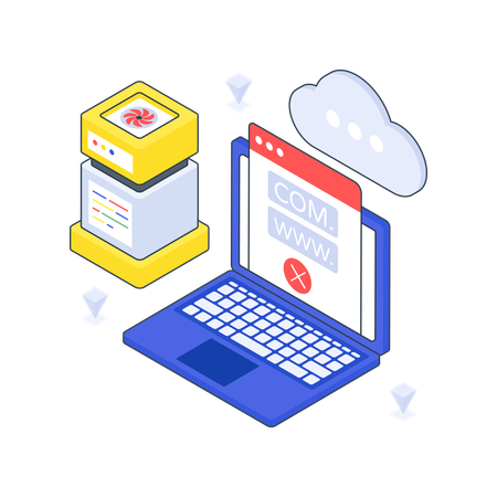 Web Hosting  Illustration