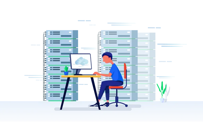 Web hosting  Illustration