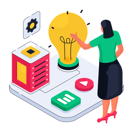 Web Hosting Solution  Illustration
