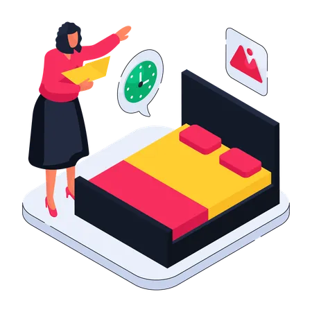 Web Hotel Reservation  Illustration