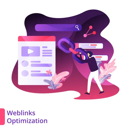 Optimierung von Weblinks  Illustration