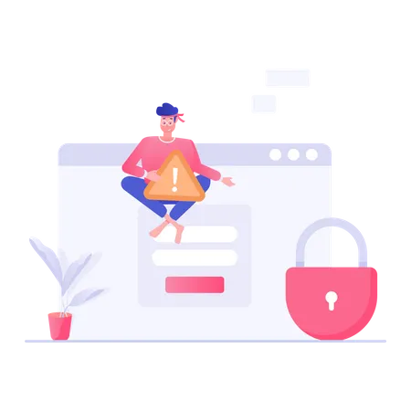 Web login Security  Illustration