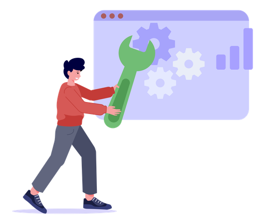 Web Maintenance  Illustration