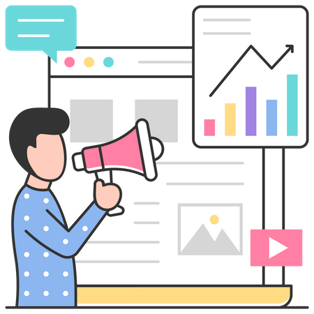 Web marketing  Illustration