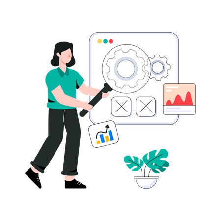 Web-Optimierung  Illustration