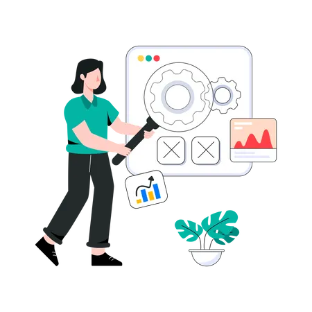 Web-Optimierung  Illustration